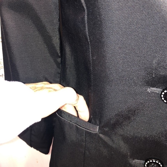 WANKO Cotton Blend Chic Unique Shawl Collar Long Sleeve Dress Coat Size 34 - Picture 5 of 15